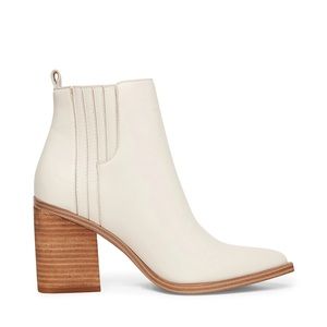 NEW / STEVE MADDEN Chandler Bone Leather Booties